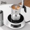 Bincoo Electric ThreeValve Stainless Steel Mocha Pot With Ceramic Heating Base 1