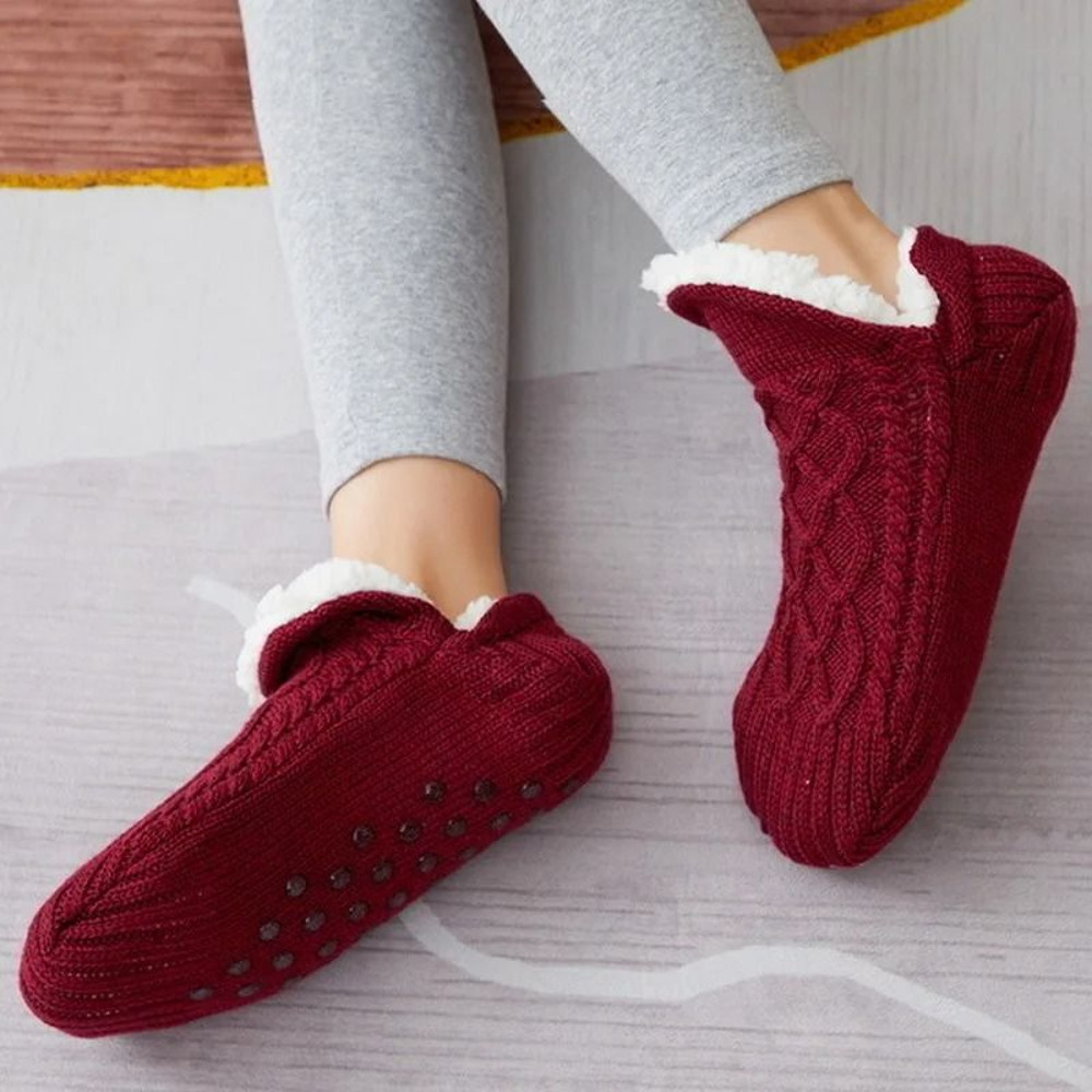 Unisex Thermal Slipper Socks With Non Slip Grippers 4