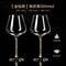 2pcs Luxury Crystal Wine Glass Set Tall Red Wine Glasses For Parties And Champagne 6