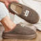 Mens Plus Size Winter House Slippers With Plush Memory Foam And Non Slip Sole 1