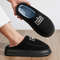 Mens Plus Size Winter House Slippers With Plush Memory Foam And Non Slip Sole 2