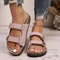 Women Plus Size Slip On Wedge Sandals Lightweight Casual Platform Beach Shoes 0