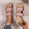 Women Plus Size Slip On Wedge Sandals Lightweight Casual Platform Beach Shoes 3