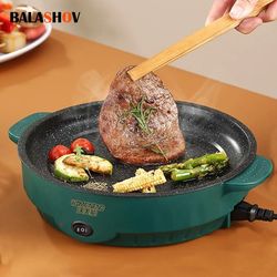 electric multicooker non stick frying pan for barbecue steak fish and omelettes