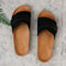 Womens Waterproof Slip On Slippers Non Slip Thick Sole Home Outdoor Shoes 6
