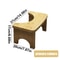 Sturdy Portable Bamboo Toilet Squat Stool For Adults Wide And Stable Bathroom Potty Stool Easy To U 8