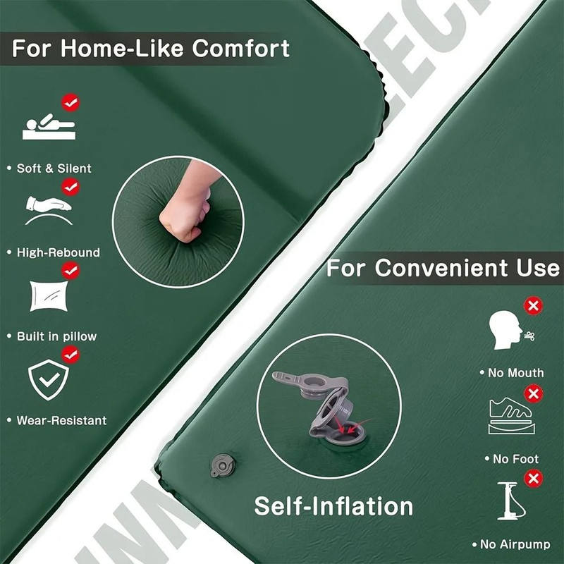 Automatic Inflatable Camping Mattress 6cm Thick Self Inflating Sleeping Mat 1