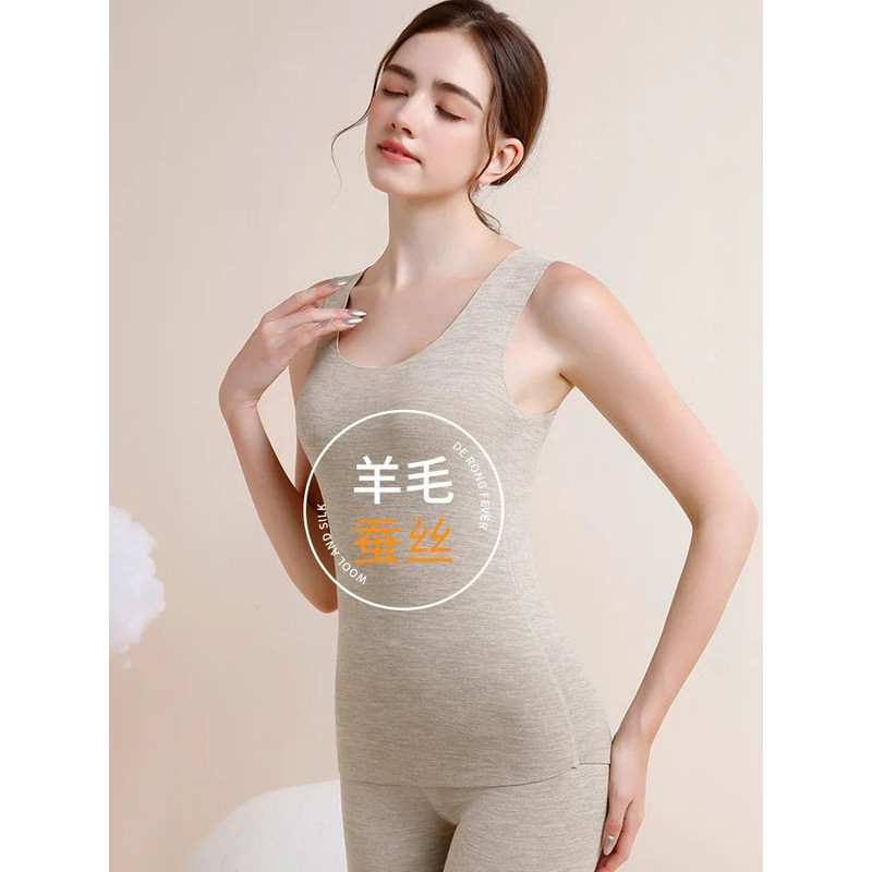 Womens Thermal Sleeveless Vest Velvet Lined Warm Undershirt 10