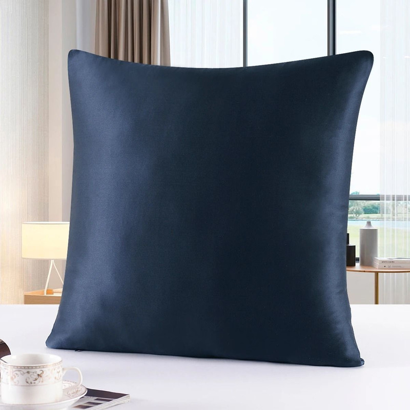 Pure Silk Pillowcase With Zipper Closure Soft Luxury Pillow Cover 0