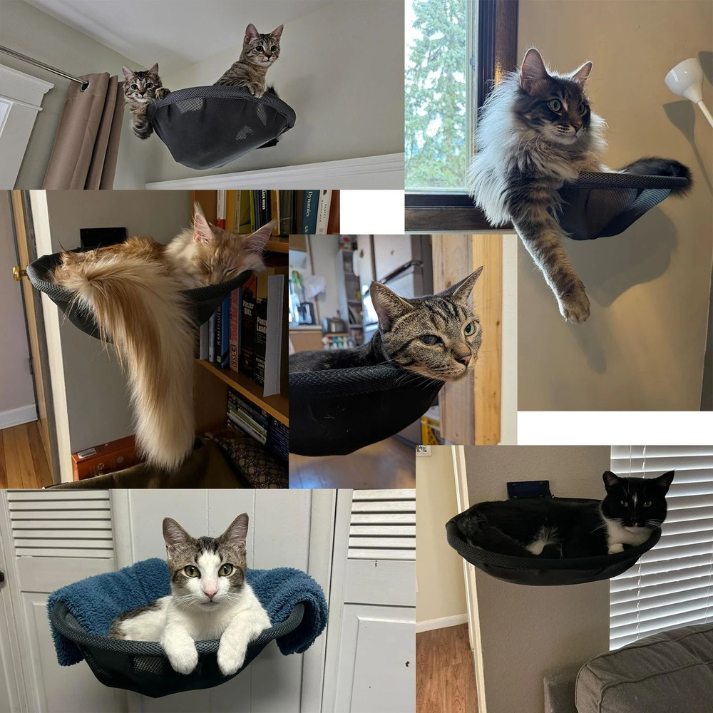 Cat Hammock Bed Wall Mounted Foldable Stable 42 Cm 5