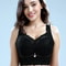 Women Lace Push Up Backless Embroidery Bra 5