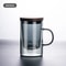 High Borosilicate Glass Tea Cup With Filter And Handle For Loose Leaf And Flower Tea 6