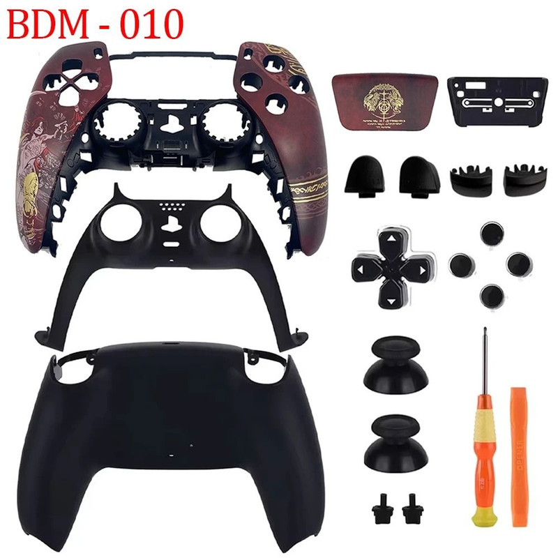 Limited Red PS5 Controller Shell Housing Gamepad Replacement Front Back Case Touchpad Cover 4