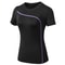 Quick Dry Stretch Slim Fit Yoga Top For Women Short Sleeve Sports Fitness T Shirt 8