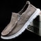 Mens Washed Fabric Casual Canvas Shoes Anti Slip And Wear Resistant Driving Shoes 0