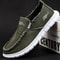 Mens Washed Fabric Casual Canvas Shoes Anti Slip And Wear Resistant Driving Shoes 2