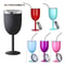 300ML Stainless Steel Double Wall Goblet Wine Glass With Straw And Lid For Coffee Water Or Champagn 0