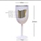 300ML Stainless Steel Double Wall Goblet Wine Glass With Straw And Lid For Coffee Water Or Champagn 2