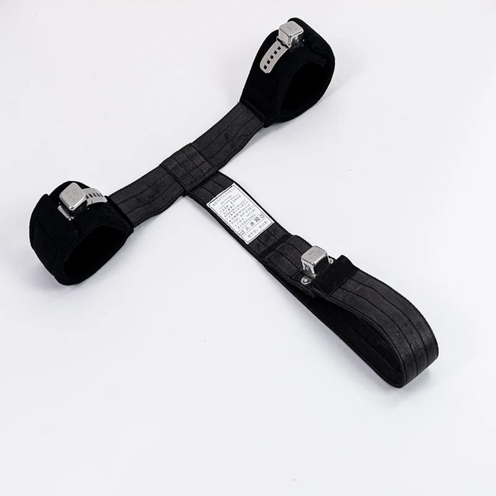 Feet Magnetic Restraint Strap T Shaped For Patient Restless On Bed Binding Healthcare Black 4