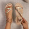 Floral Printing Flat Sandals For Women Summer Lightweight Slip On Beach Shoes Braided Band Bohemian 8