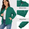 Womens Diamond Quilted Bomber Jacket Full Zip Warm Padded Coat 4