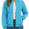 Womens Diamond Quilted Bomber Jacket Full Zip Warm Padded Coat 9