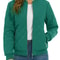 Womens Diamond Quilted Bomber Jacket Full Zip Warm Padded Coat 11