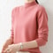 Autumn Winter Womens Turtleneck Pullover Slim Long Sleeve Knitted Sweater 9