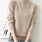 Autumn Winter Womens Turtleneck Pullover Slim Long Sleeve Knitted Sweater 1