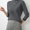Autumn Winter Womens Turtleneck Pullover Slim Long Sleeve Knitted Sweater 5