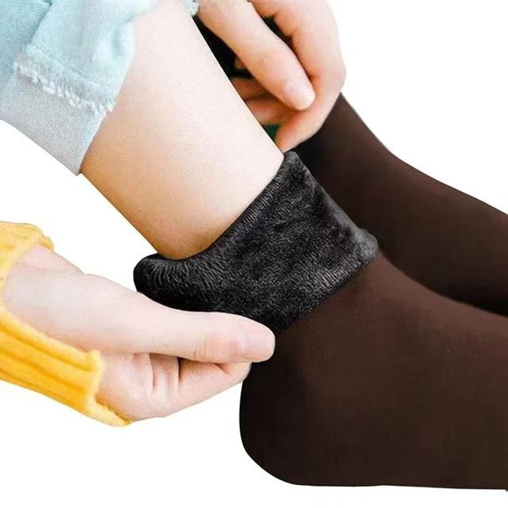Winter VelvetLined Thick Snow Socks For Men  Women Harajuku Kawaii Style 11