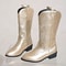 Womens Thick Sole Pointed Toe Knight Boots Slip On Cowboy Embroidered Boot With Square Heel 12