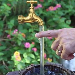 invisible flowing spout watering can fountain floating tap fountain for home and garden decoration