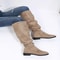 New Solid Color Comfortable Knee High Boots With Square Heels For Women Winter Fashion Large Size R 5