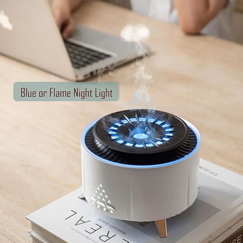 Jellyfish Mist Aromatherapy Diffuser 350 Ml Ultrasonic Volcano Night Light 2