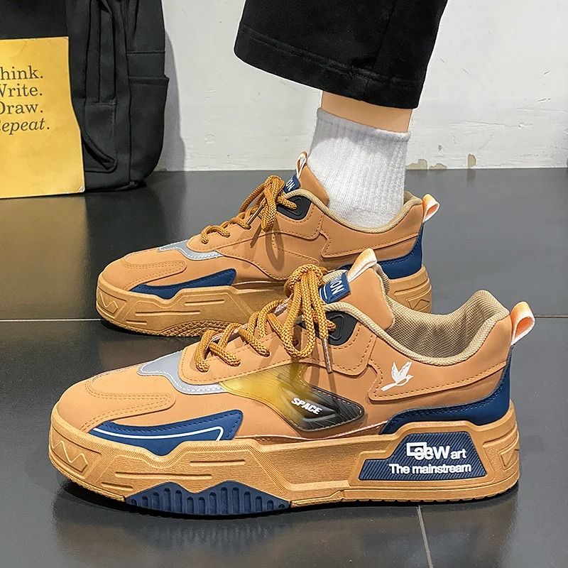 Men Leather Low Top Casual Sports Shoes Running Skateboard Outdoor Sneakers 8