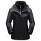 TACVASEN 3in1 Waterproof Fleece Jacket Women Rain Ski Parka 10