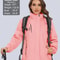 TACVASEN 3in1 Waterproof Fleece Jacket Women Rain Ski Parka 3
