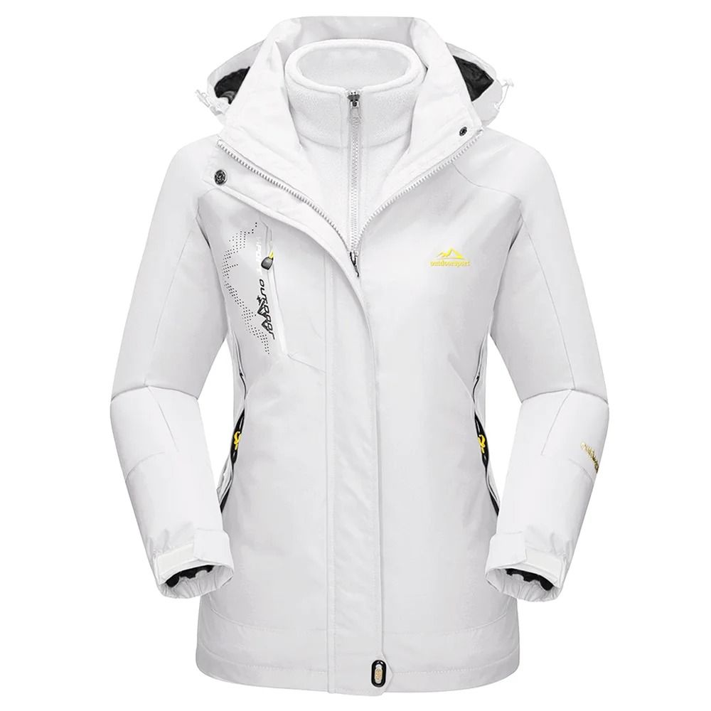 TACVASEN 3in1 Waterproof Fleece Jacket Women Rain Ski Parka 6