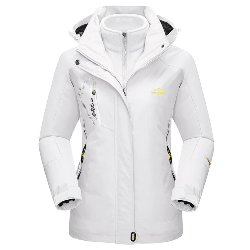 TACVASEN 3in1 Waterproof Fleece Jacket Women Rain Ski Parka 6