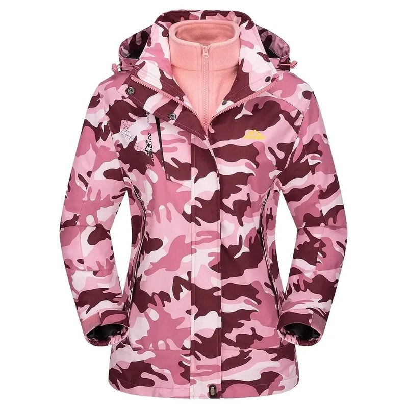 TACVASEN 3in1 Waterproof Fleece Jacket Women Rain Ski Parka 8