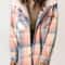Womens Plaid Fleece Hooded Shacket Oversized Cozy Warm 1