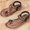 Women Bohemia Style Low Heel Sandals Breathable Casual Beach Summer Shoes 15
