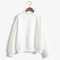 Women Korean Style O Neck Knitted Pullover Sweatshirt Thick Loose Fit Candy Color Hoodie 11