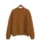 Women Korean Style O Neck Knitted Pullover Sweatshirt Thick Loose Fit Candy Color Hoodie 17