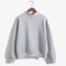Women Korean Style O Neck Knitted Pullover Sweatshirt Thick Loose Fit Candy Color Hoodie 5