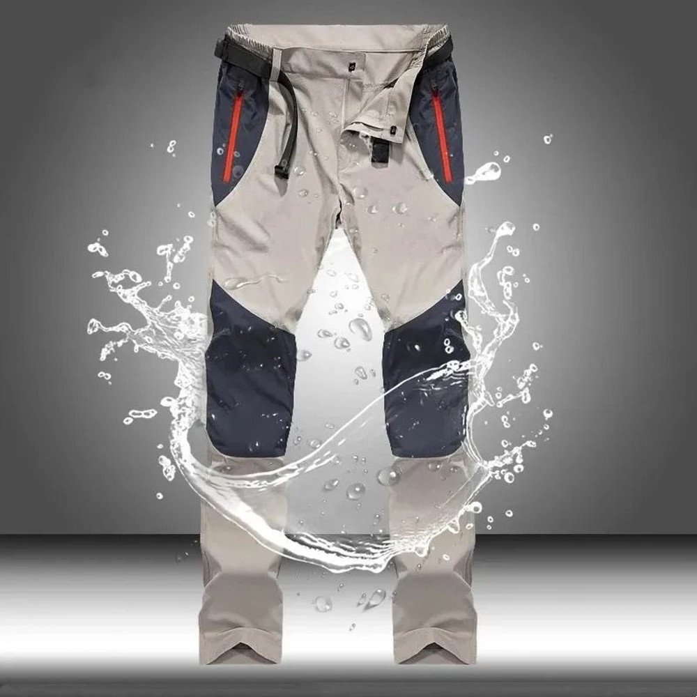 Men Water Resistant Tactical Cargo Pants Quick Dry Hiking Trousers 0