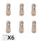 Men Invisible Boat Socks 6 Pack Breathable Cotton Sole Deodorant Thin Liner 6