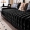 Thick Faux Rabbit Fur Sofa Slipcover Non Slip Plush Couch Cushion Cover 14