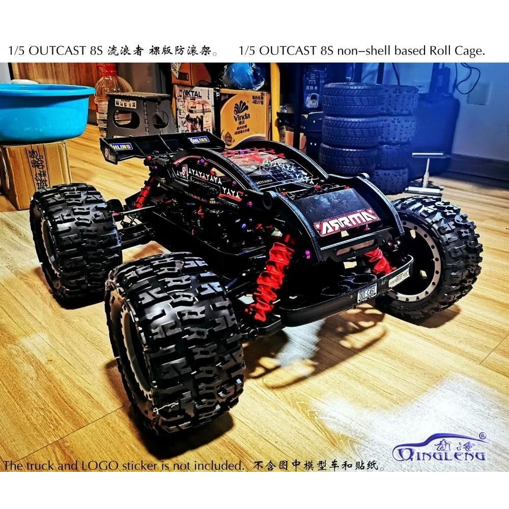 ARRMA Outcast 8S Roll Cage Body Protection Frame Composite Shell 0